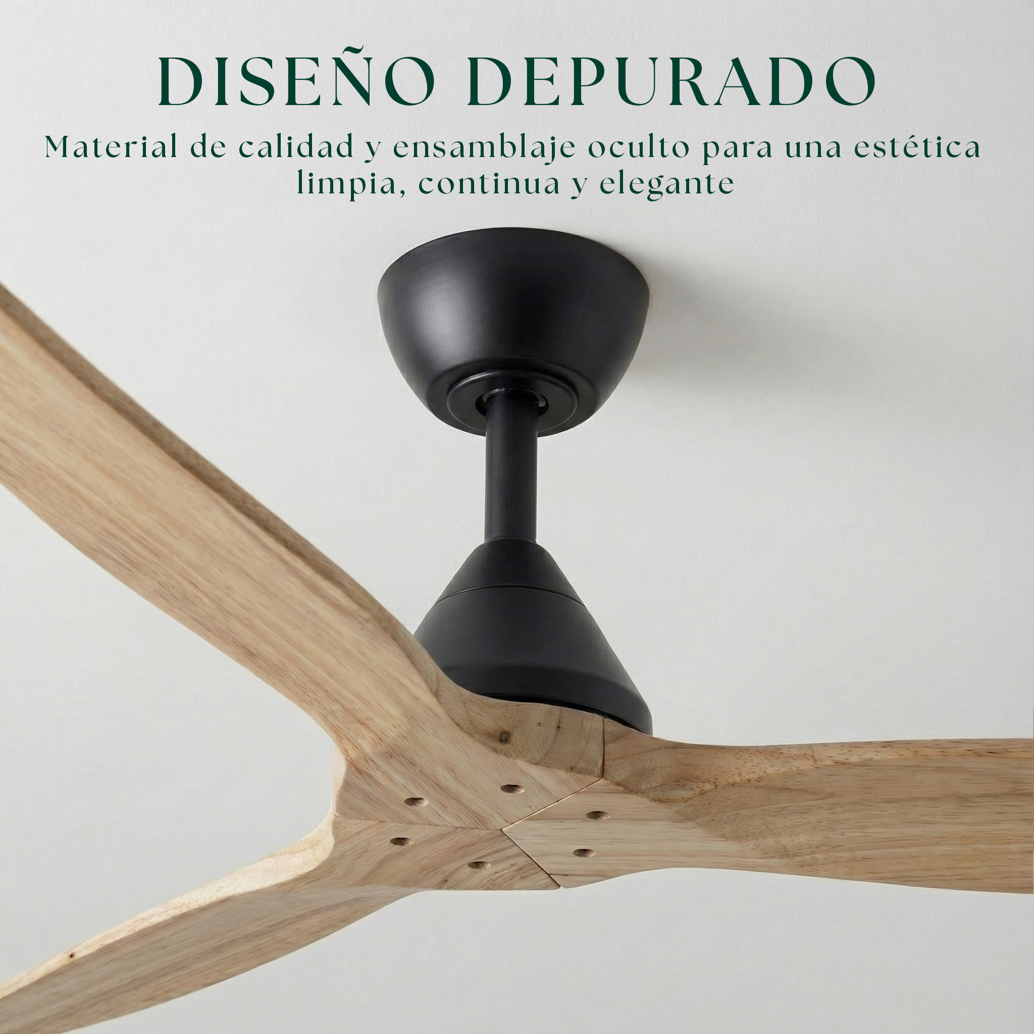 Dolomiti Ventilador de Techo Madera (132 cm / 112 cm)