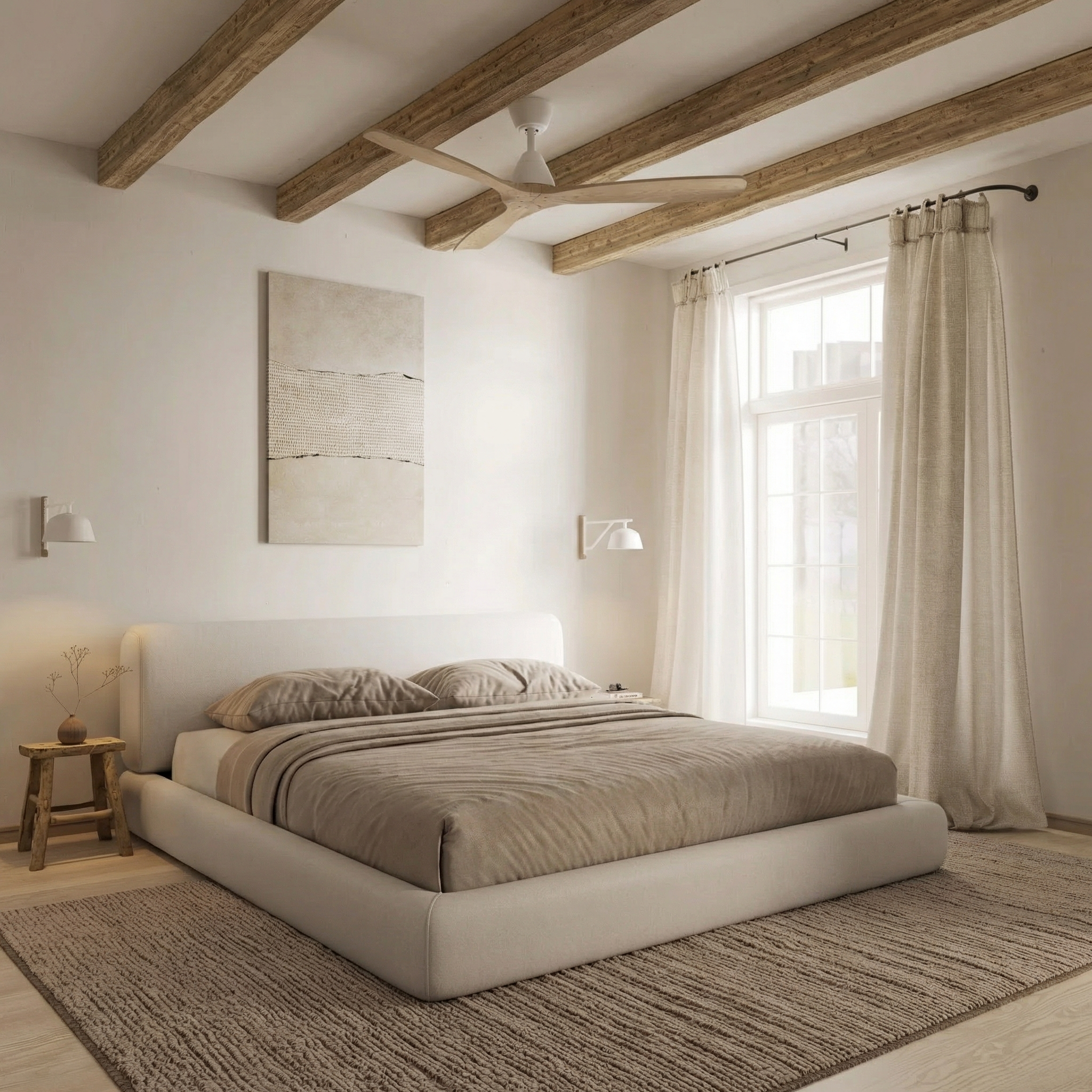Dolomiti Ventilador de Techo Madera (132 cm / 112 cm)