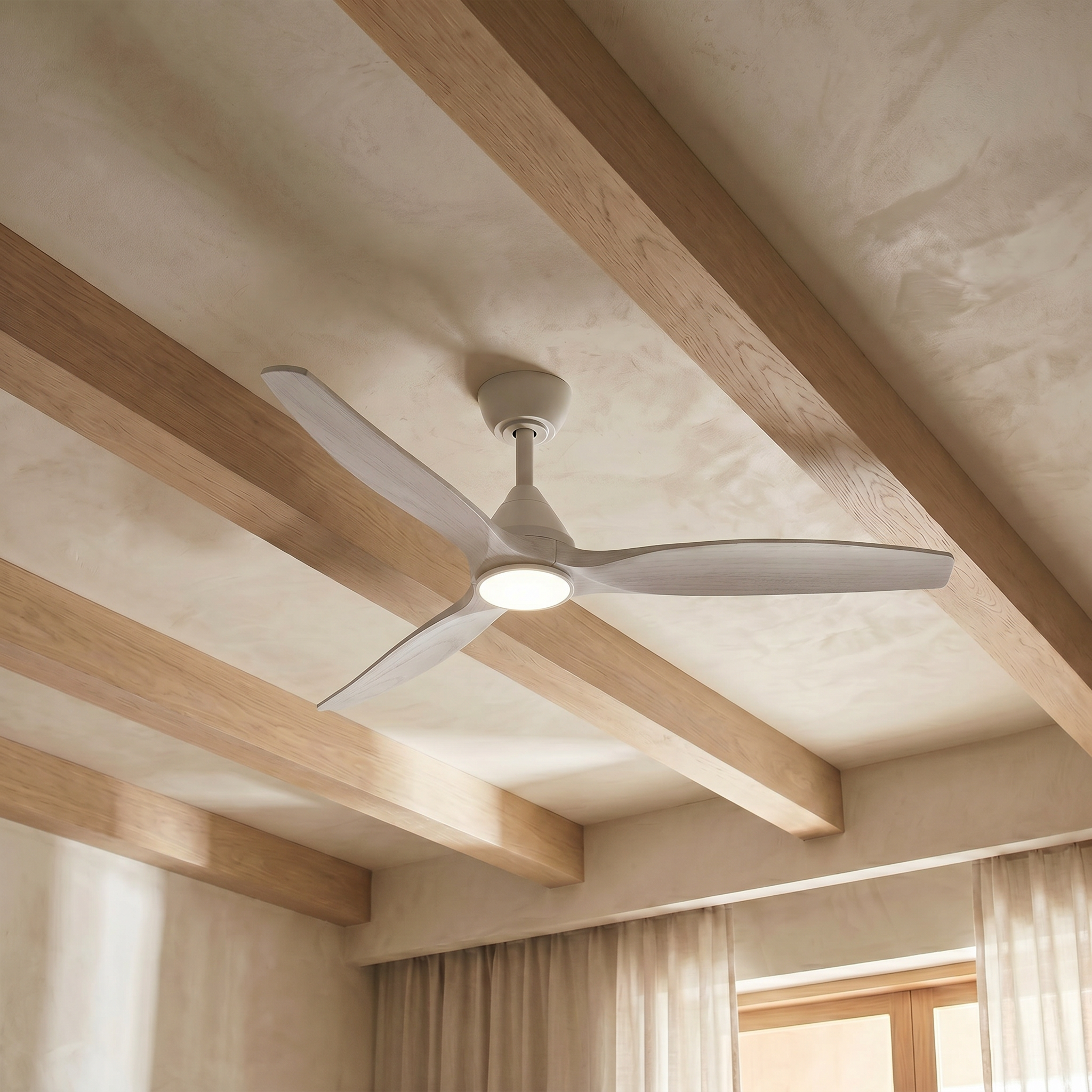 Dolomiti Ventilador de Techo Madera (132 cm / 112 cm)