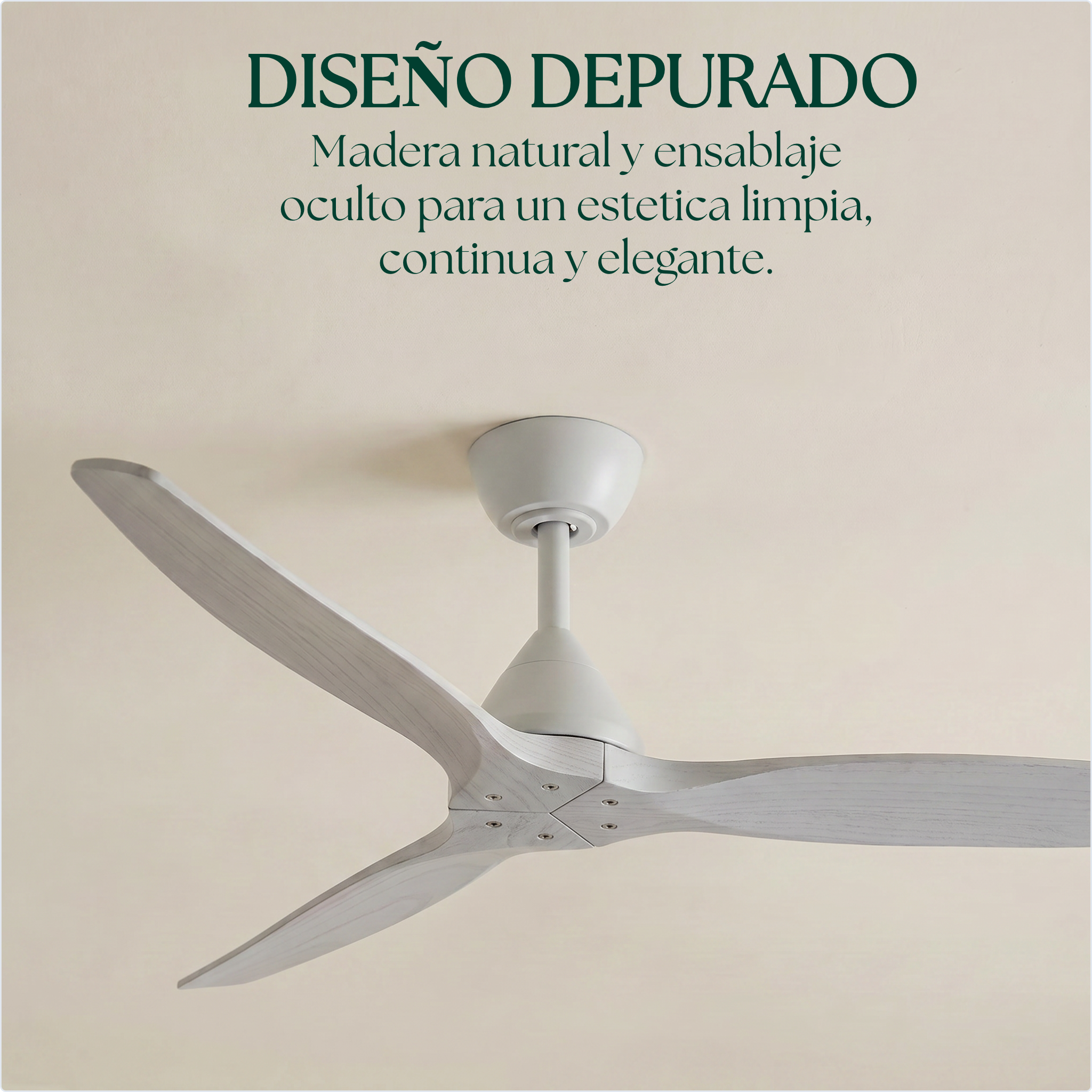 Dolomiti Ventilador de Techo Madera (132 cm / 112 cm)