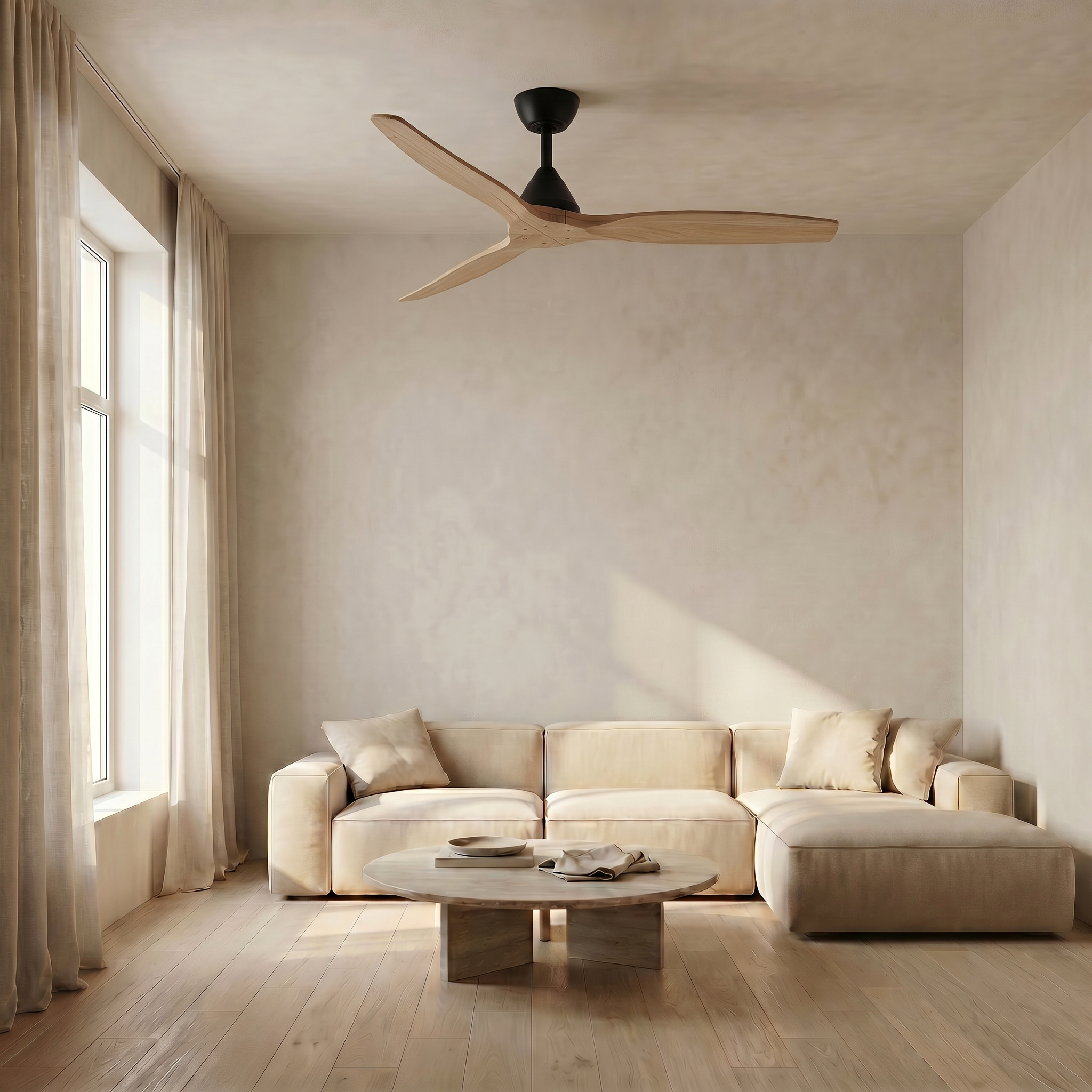 Dolomiti Ventilador de Techo Madera (132 cm / 112 cm)