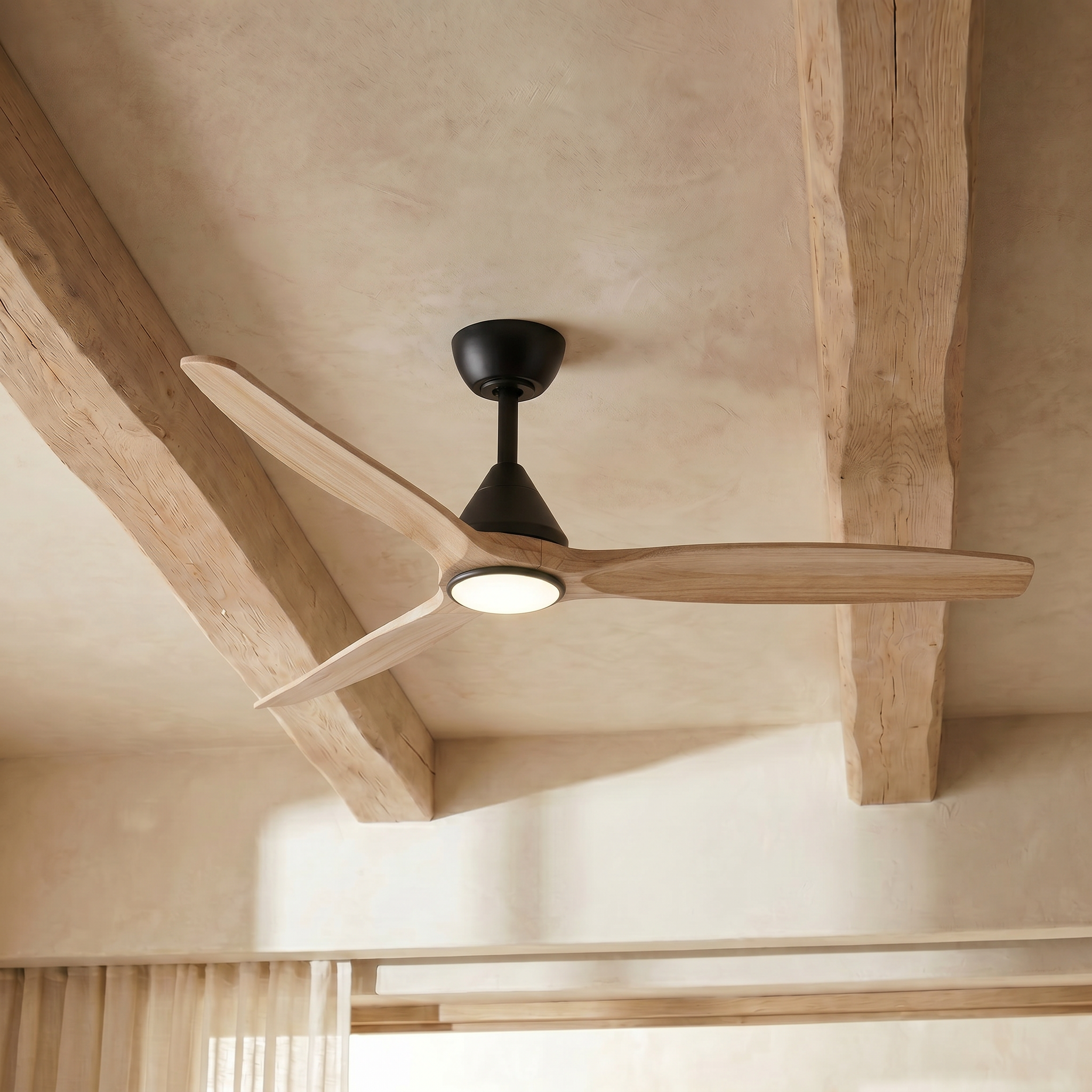 Dolomiti Ventilador de Techo Madera (132 cm / 112 cm)
