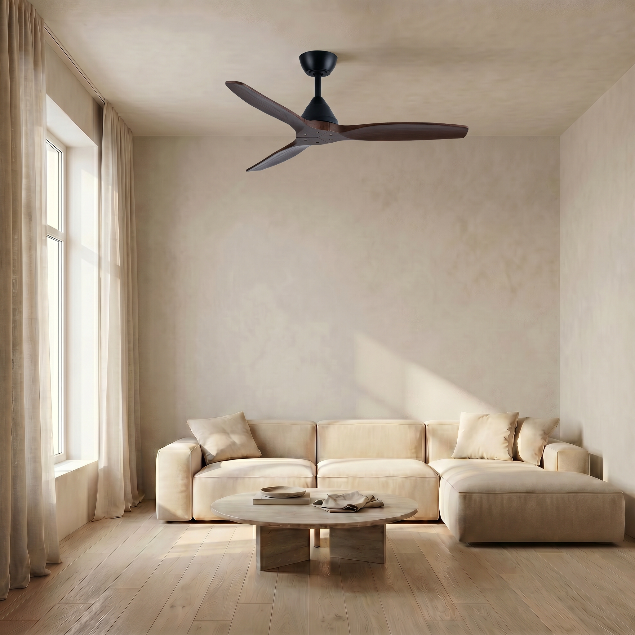 Dolomiti Ventilador de Techo Madera (132 cm / 112 cm)
