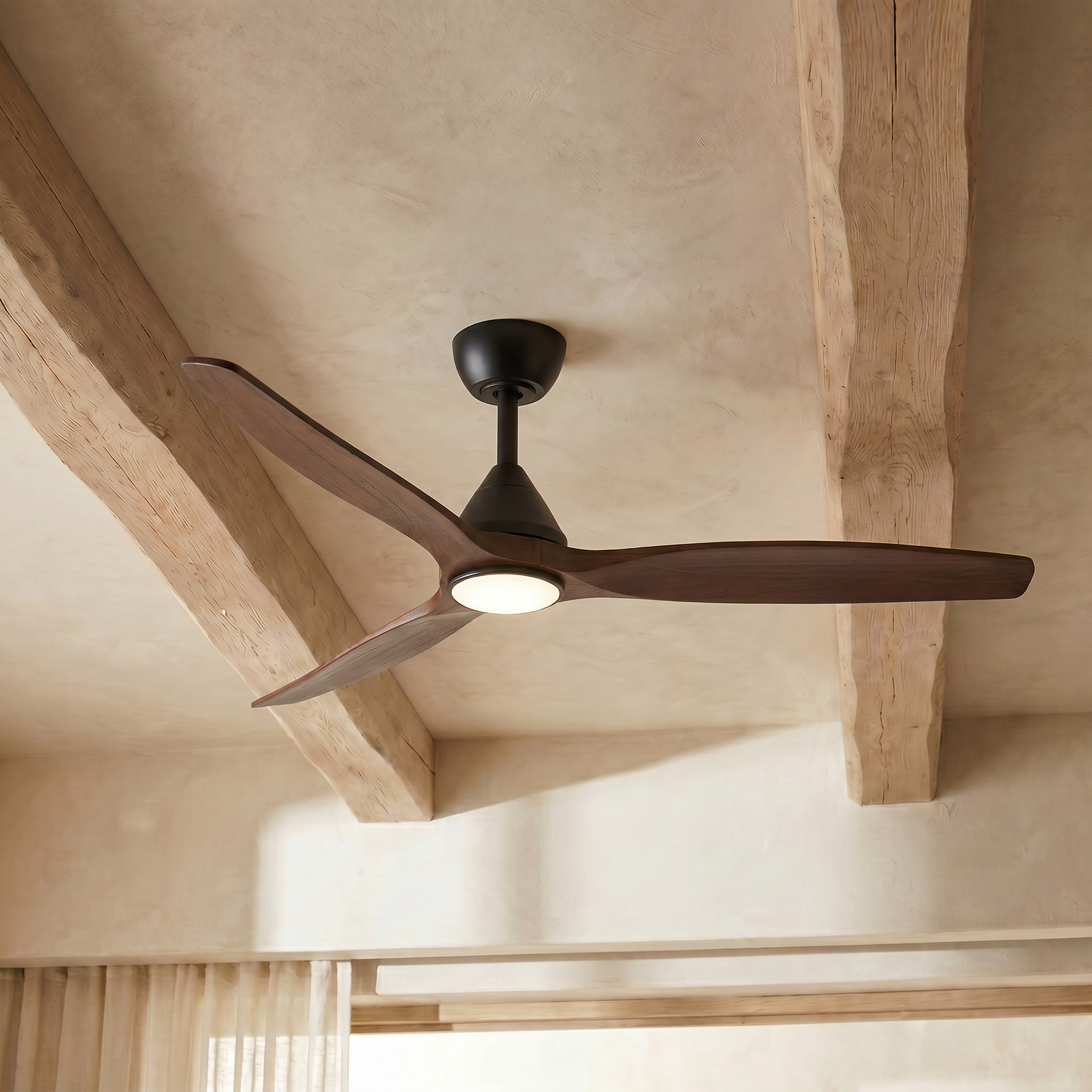Dolomiti Ventilador de Techo Madera (132 cm / 112 cm)