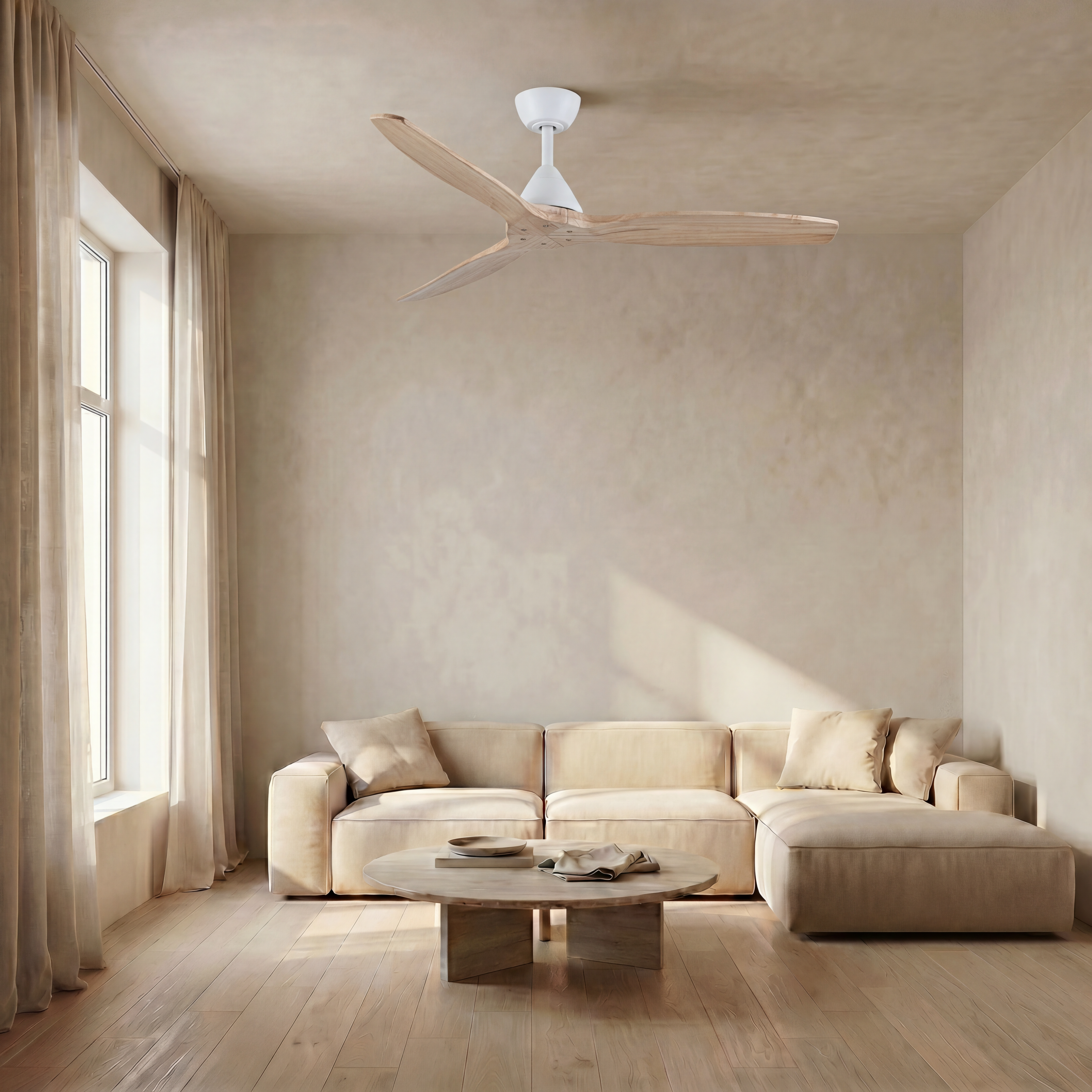 Dolomiti Ventilador de Techo Madera (132 cm / 112 cm)
