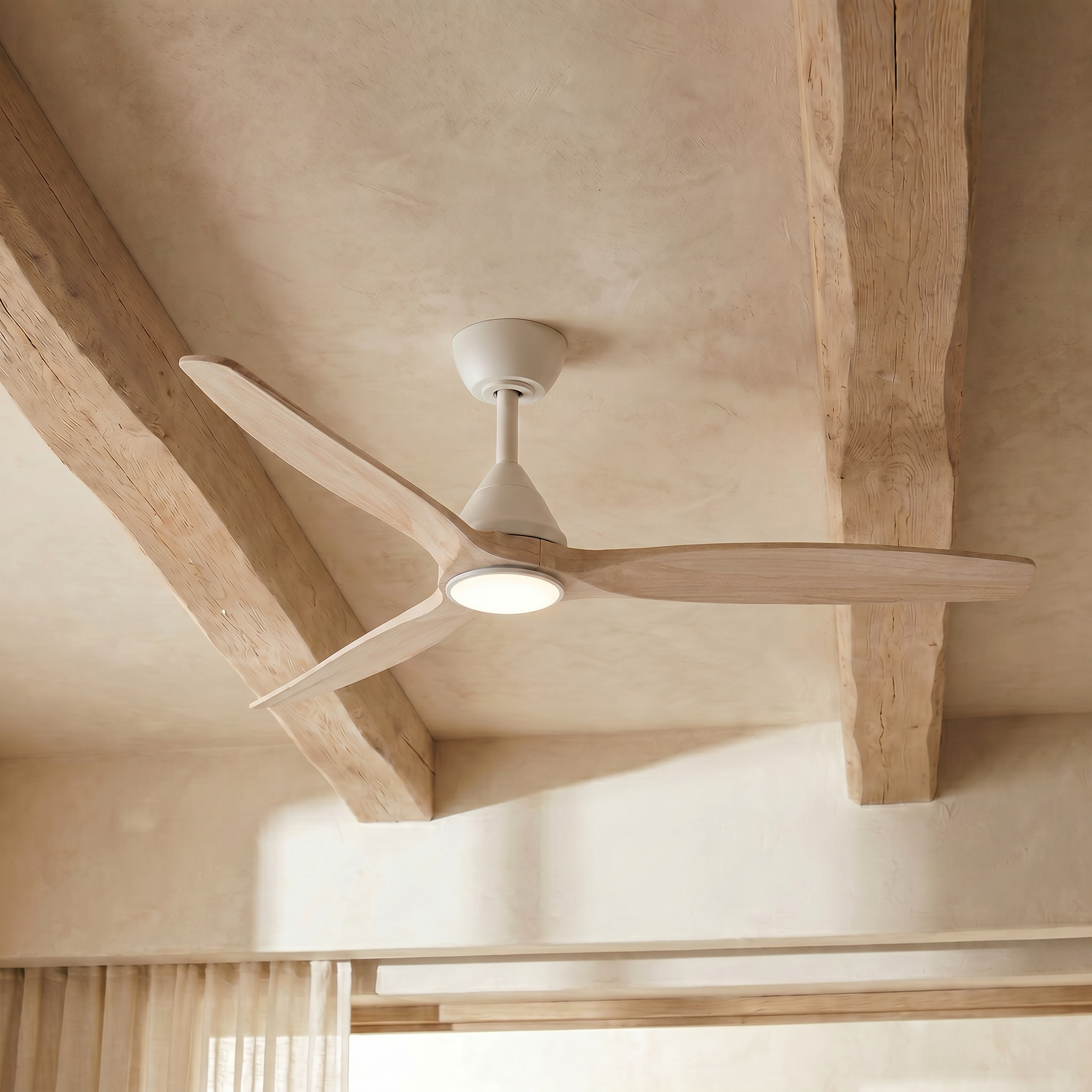 Dolomiti Ventilador de Techo Madera (132 cm / 112 cm)