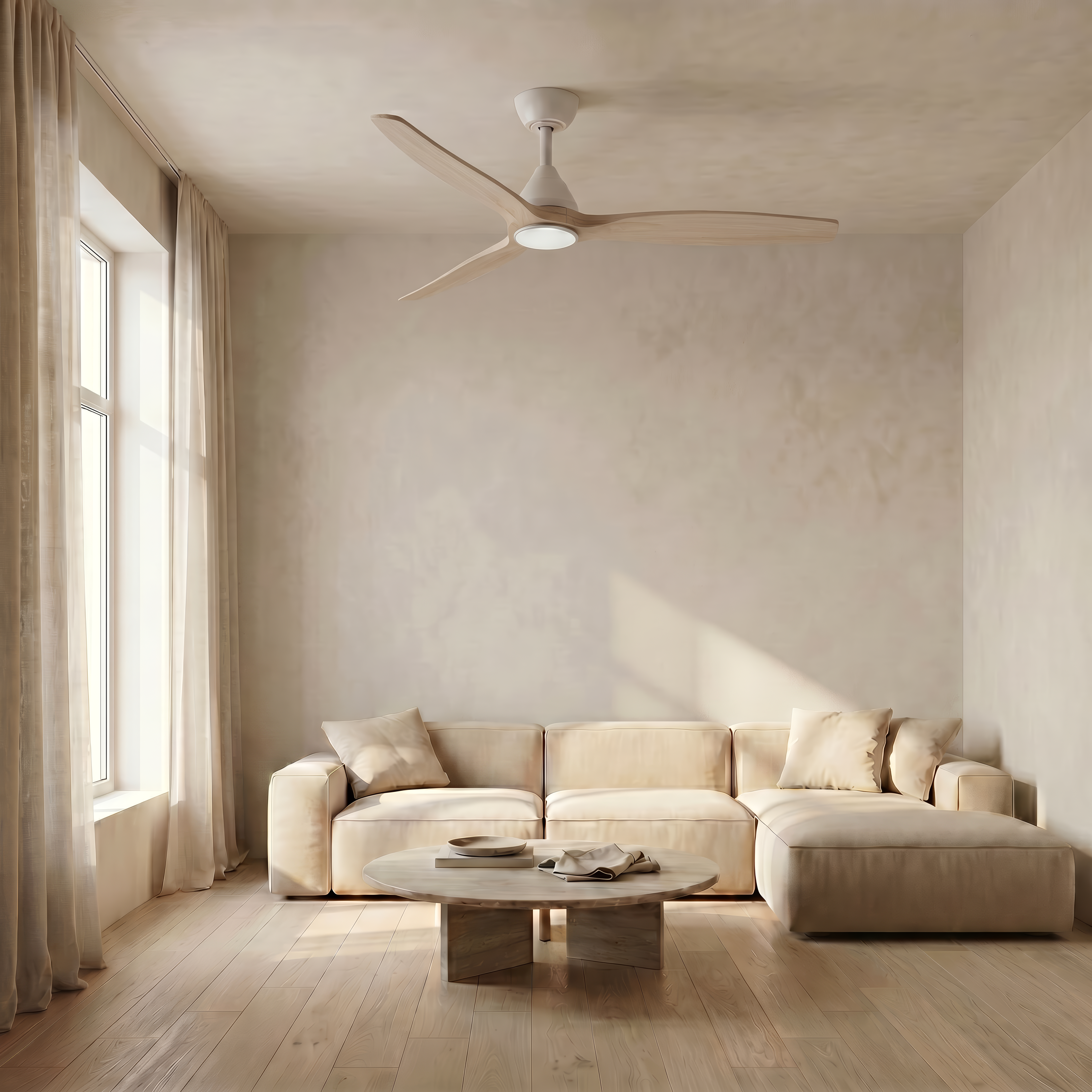 Dolomiti Ventilador de Techo Madera (132 cm / 112 cm)