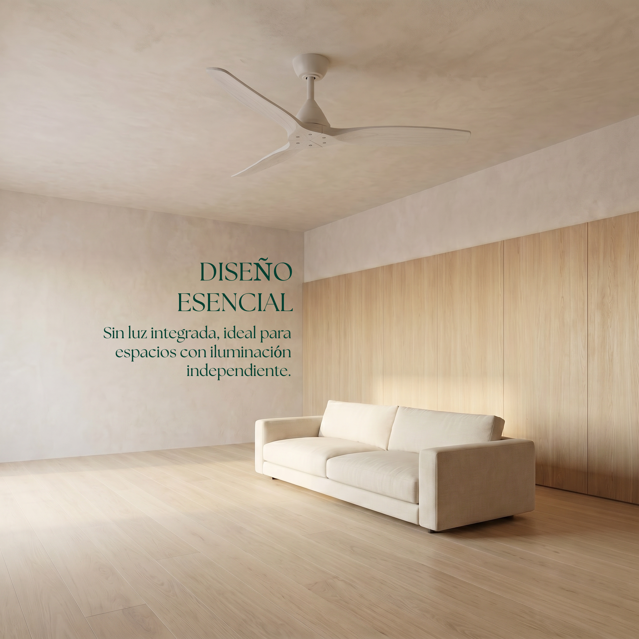 Dolomiti Ventilador de Techo Madera (132 cm / 112 cm)