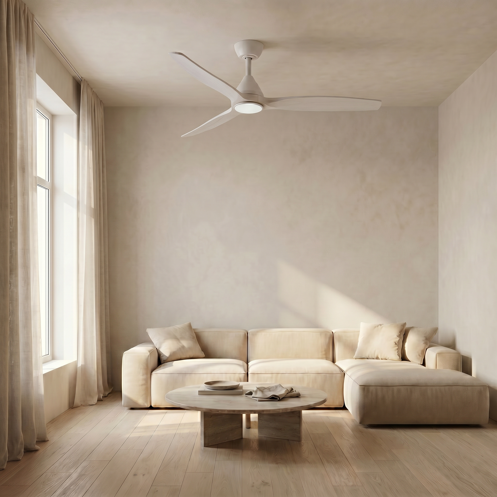 Dolomiti Ventilador de Techo Madera (132 cm / 112 cm)