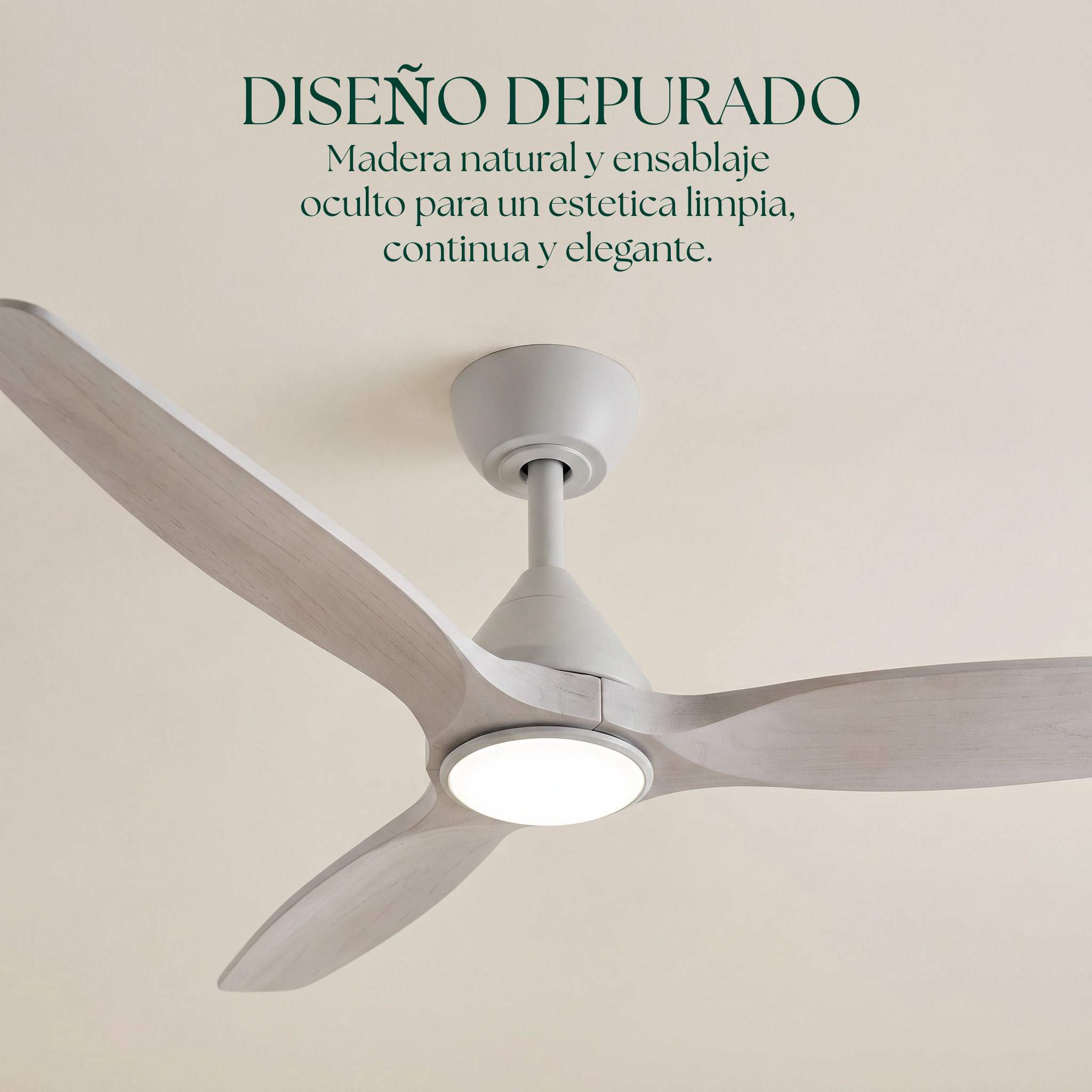 Dolomiti Ventilador de Techo Madera (132 cm / 112 cm)