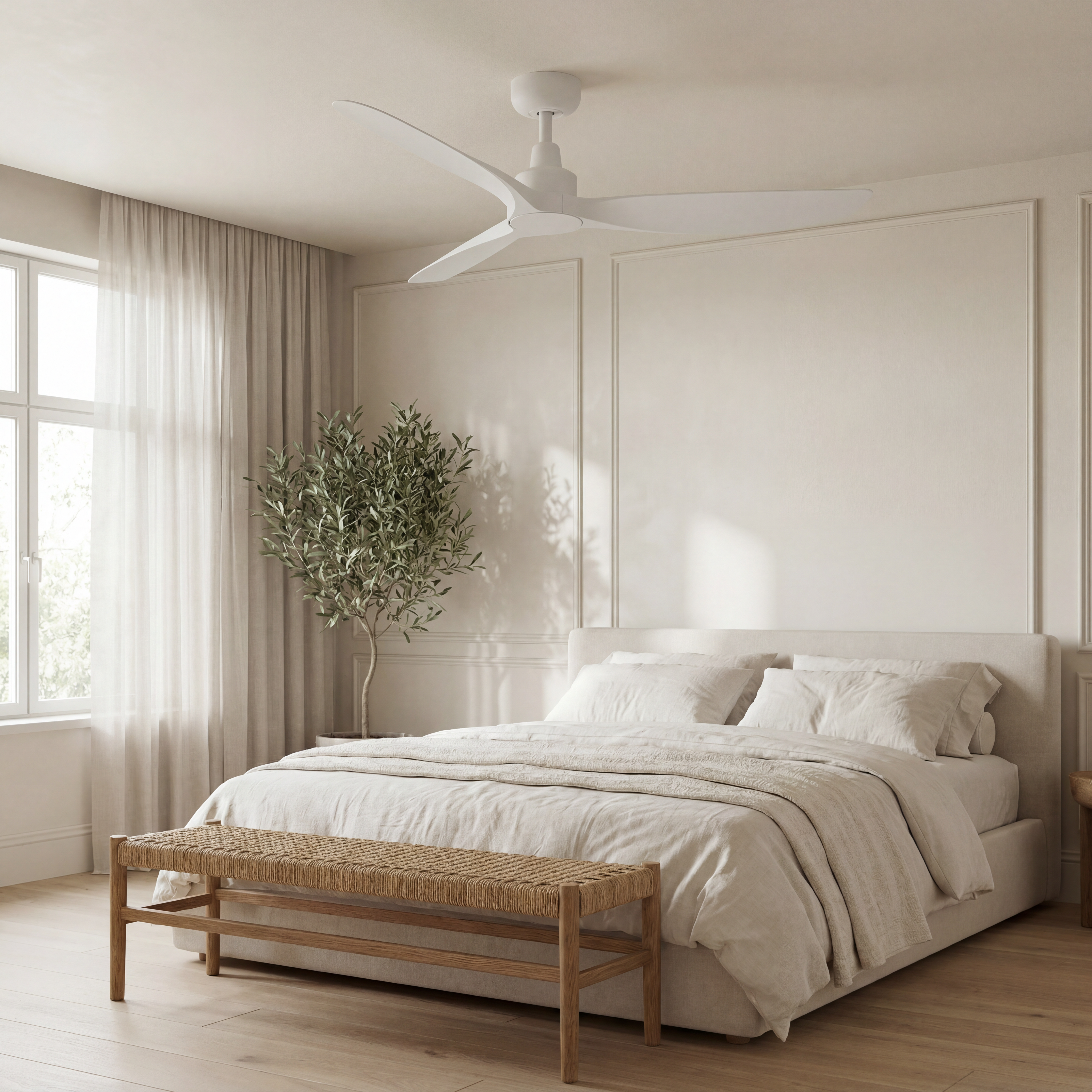 Marea Ventilador de Techo 132 cm (10-25 m²) – 3 Aspas de ABS